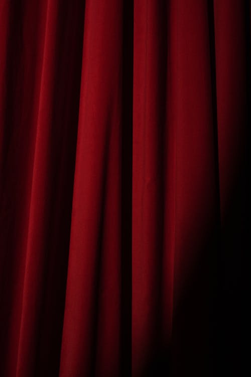 Free Red Curtain Stock Photo