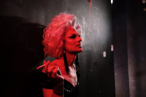 Drag Queen With a Cigarette