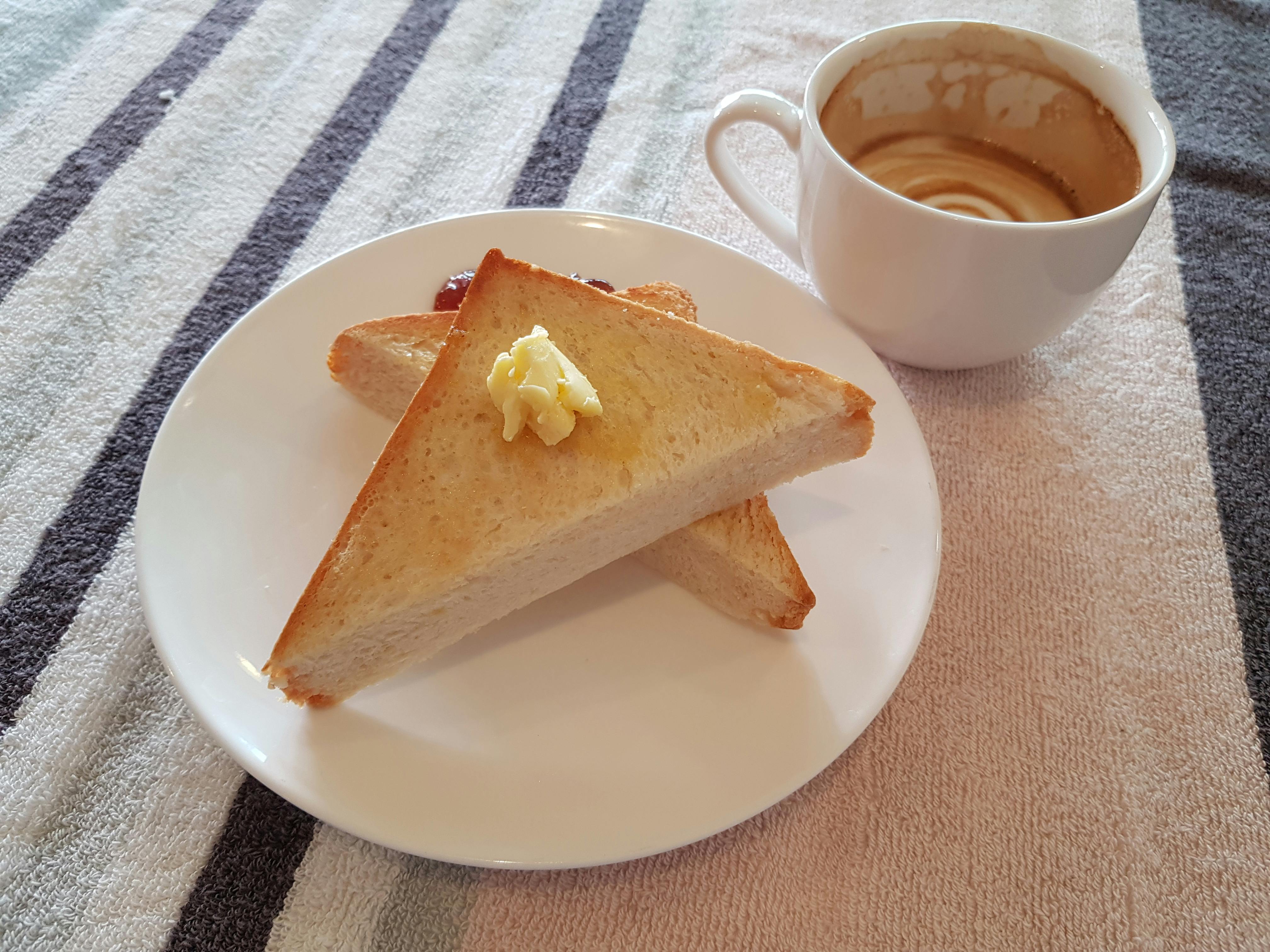 Free stock photo of breakfast, coffee, toast