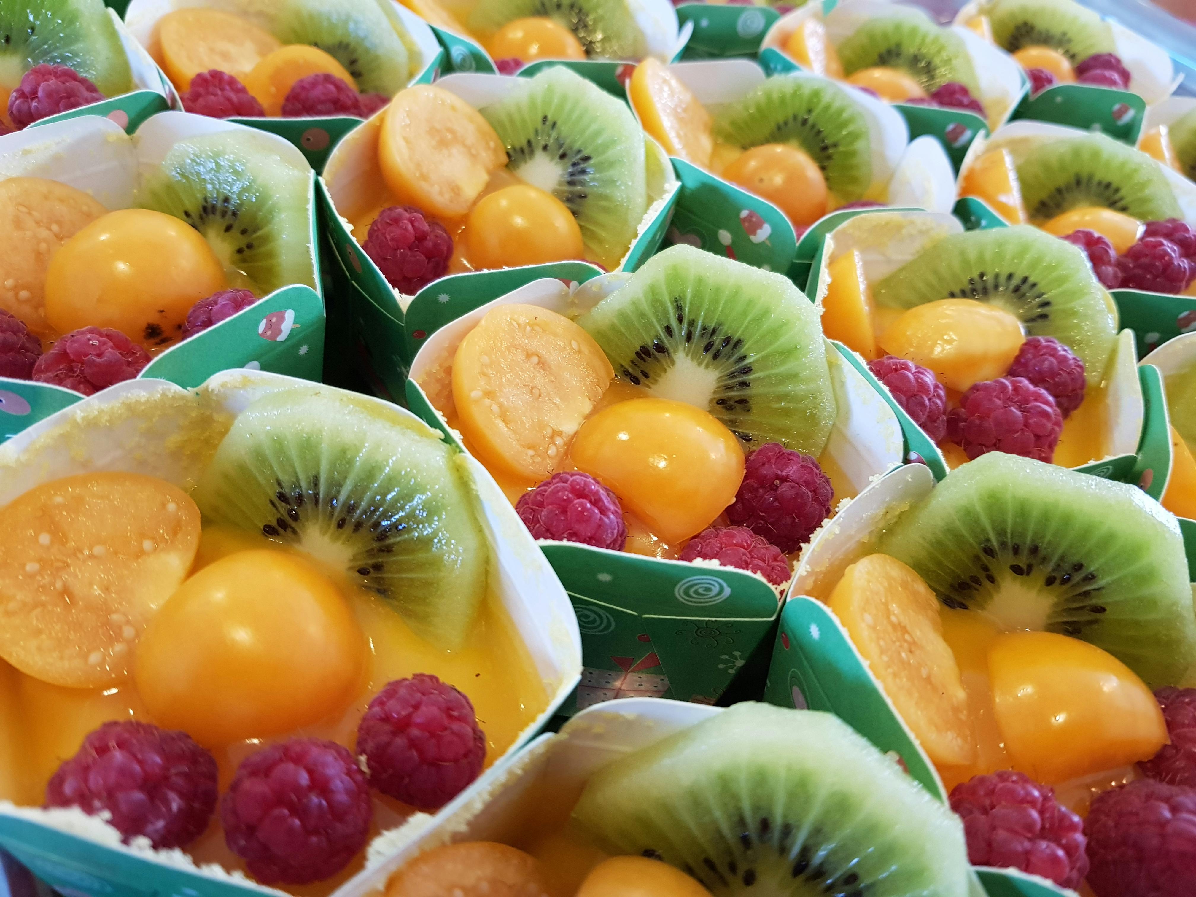 Free stock photo of cake, cupcakes, fruits