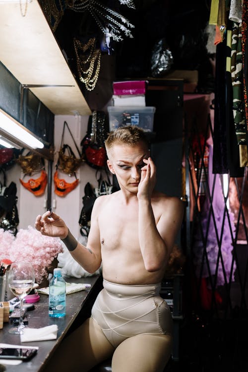 Δωρεάν στοκ φωτογραφιών με cross dresser, drag queen, dressing room