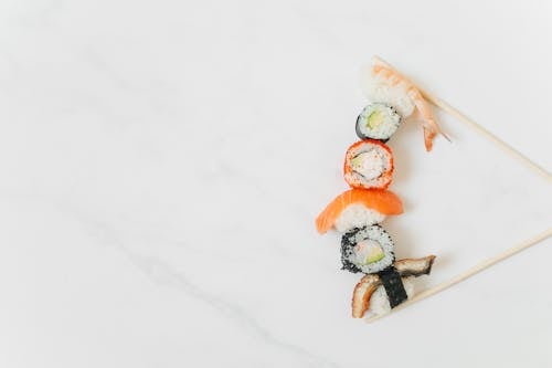 Immagine gratuita di bacchette, bancone in marmo, cibo giapponese
