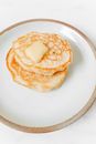 Photo of Pancakes With Butter on White Ceramic Plate