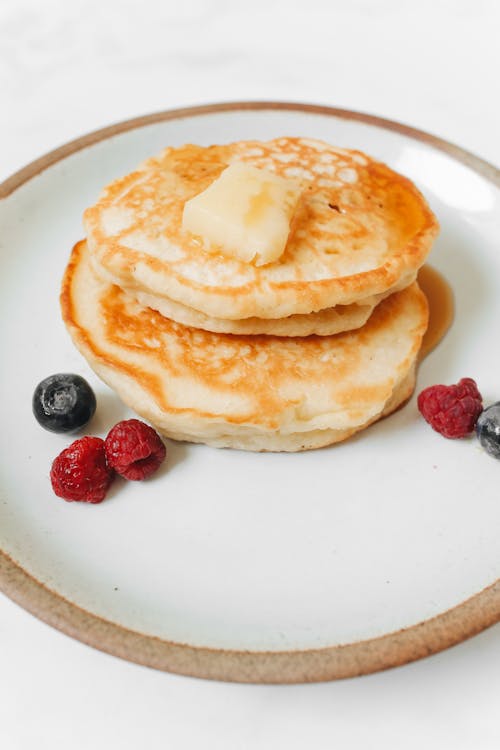Free Homemade Fluffy Pancakes Stock Photo