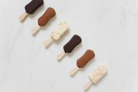 Brown and White Ice Cream