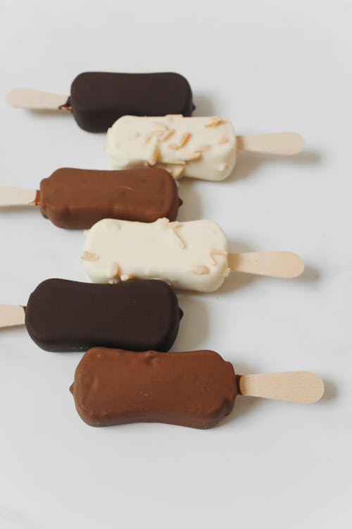 Food Art with Ice Creams on Sticks