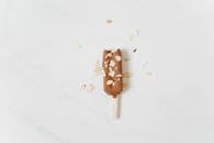 Brown and White Polka Dot Lollipop