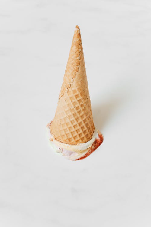 Free Upside Down Ice Cream Stock Photo