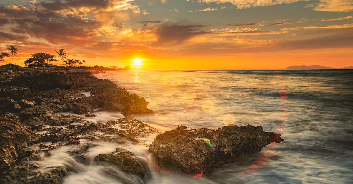 How to paint a sunset over water for beginners