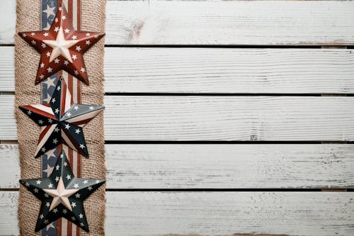 Stars on a Wooden Surface