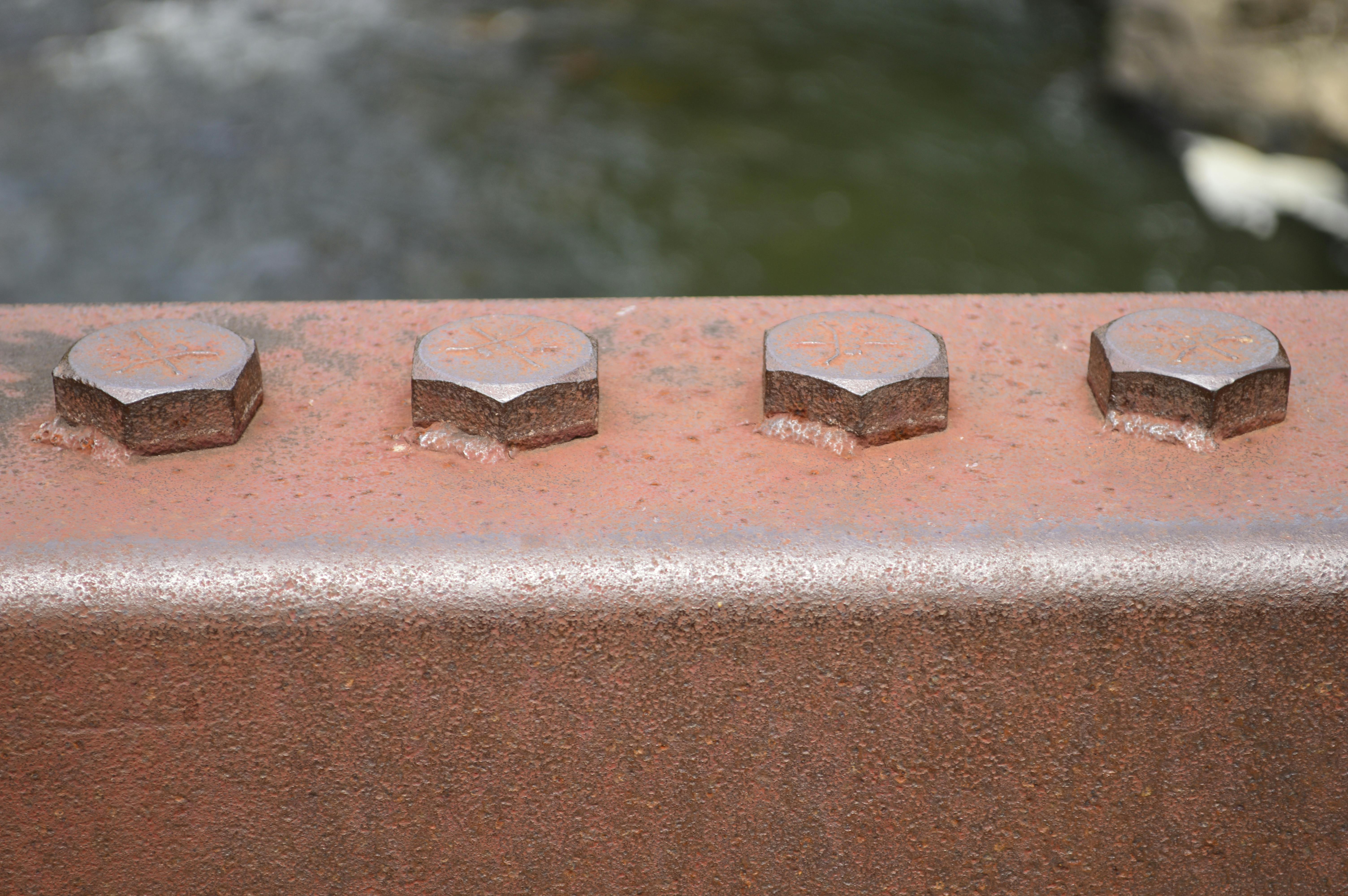 Free stock photo of metal, rivets, rust