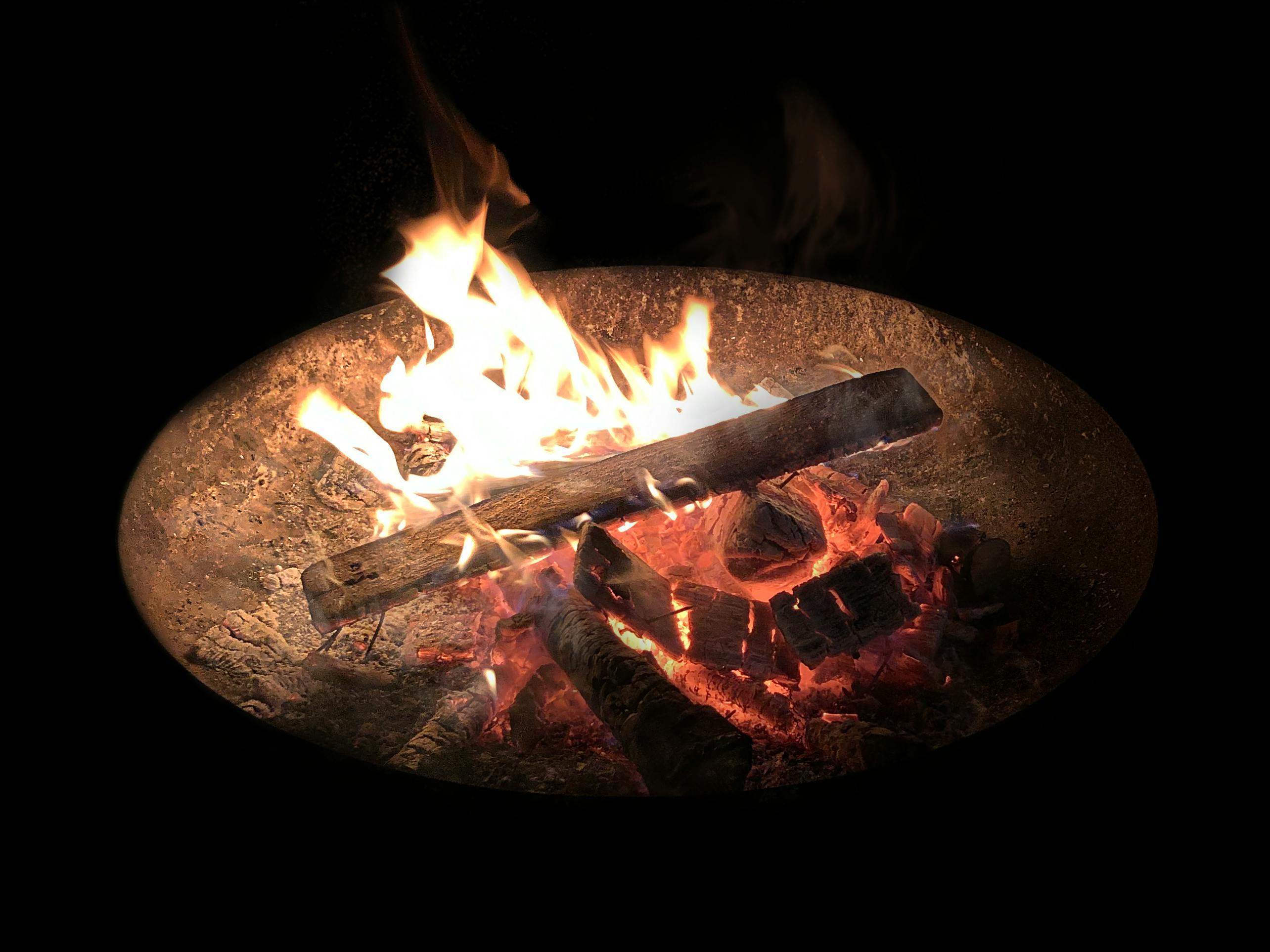 Free stock photo of at night, bonfire, burning wood