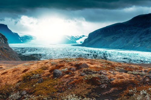 Foto stok gratis alam, gletser vatna, Islandia