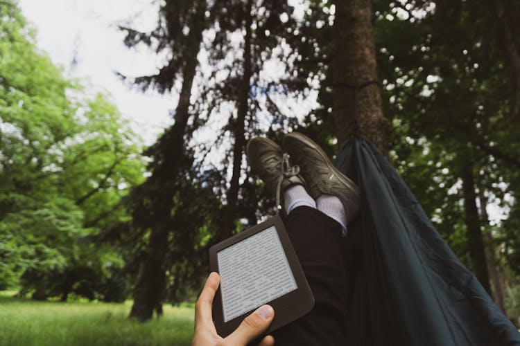 Person Holding A Kindle