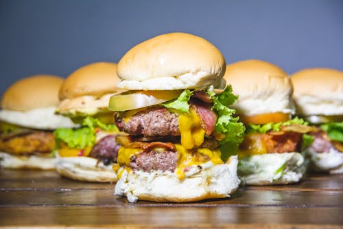 Free stock photo of bacon, burger, comida