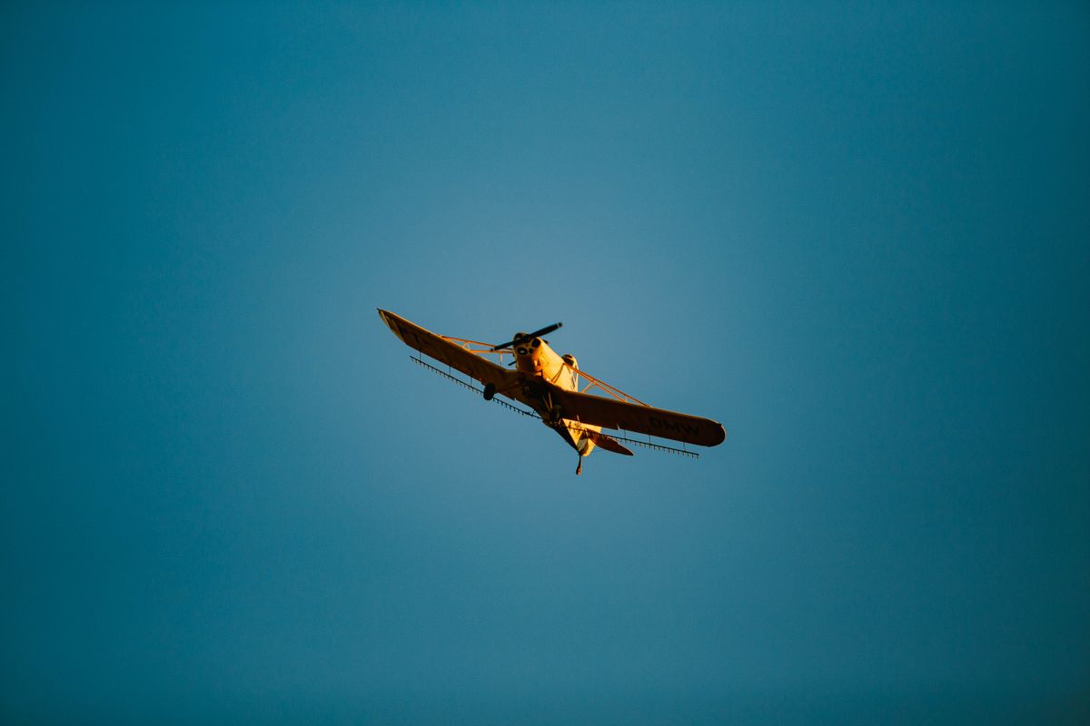 Aviator adım adım oynama rehberi için bir uçak gökyüzünde yükseliyor