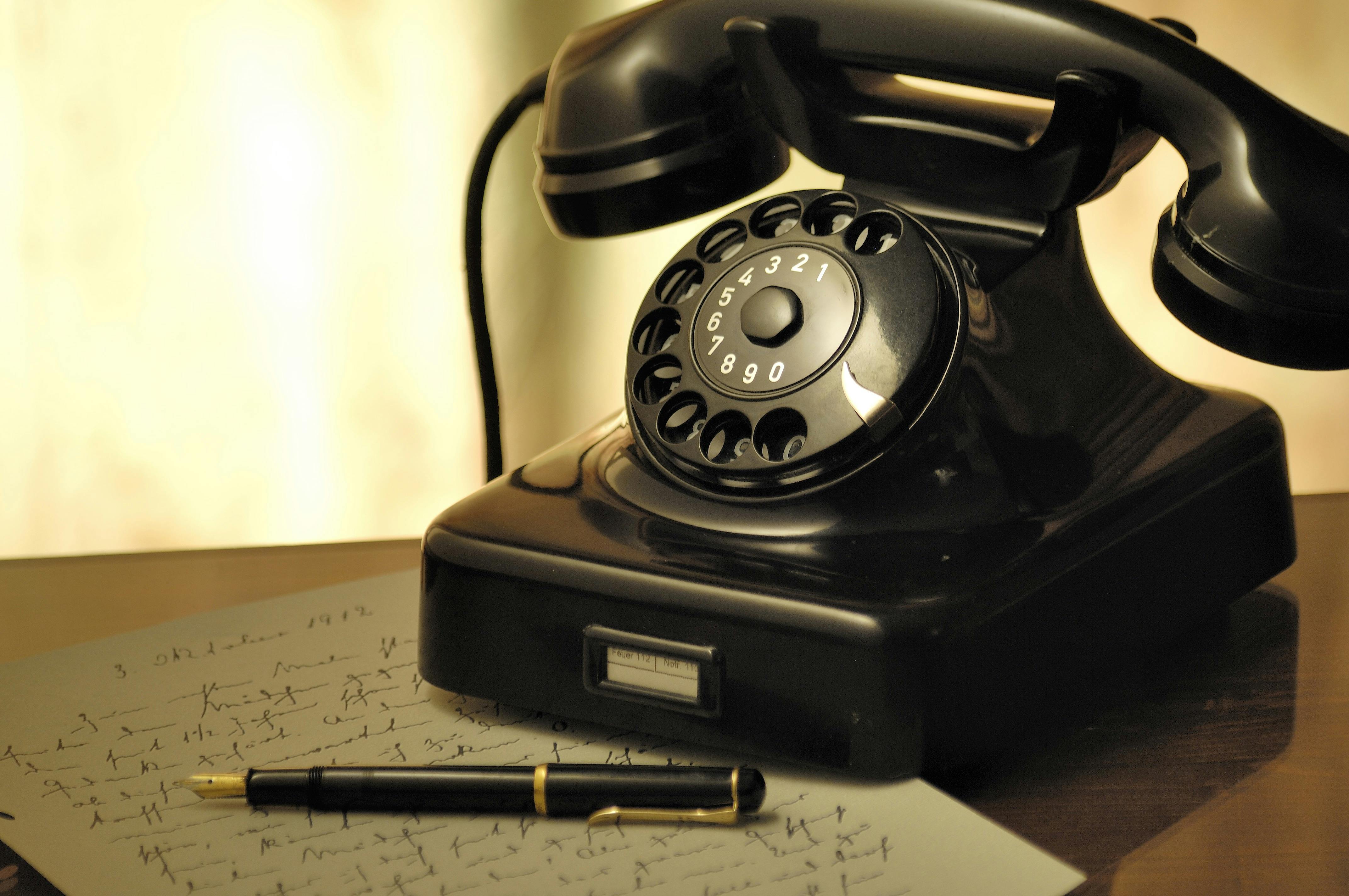 Picture of a telephone. | Photo: Pexels