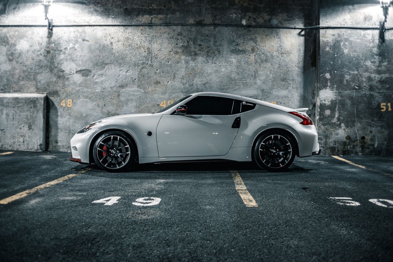 contemporary style automobile with luxury wheels and tinted windscreen