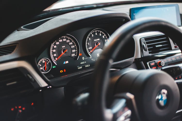 Interior Of Car Cabin In Daylight