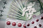 White Oval Medication Pill Beside Blister Pack