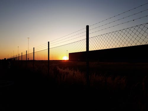 Free stock photo of atmosphere, evening, fence