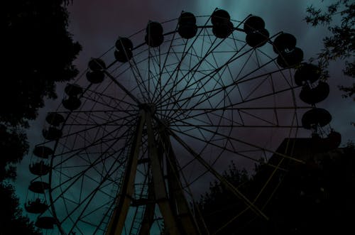 Free stock photo of attraction, dark, ferris wheel