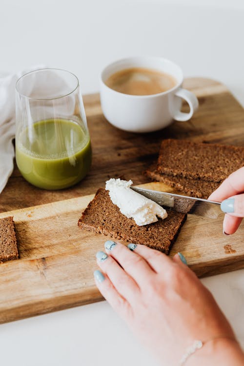 Whipping Cream on a Bread