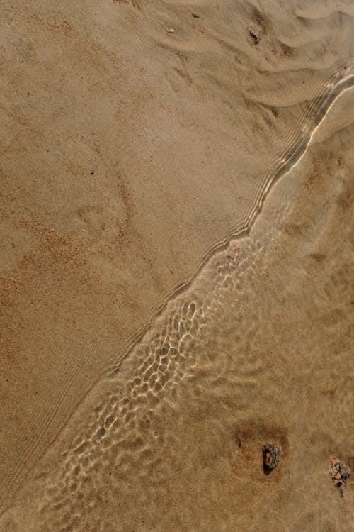 Brown Sand With Water