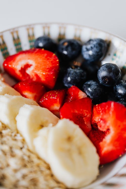 A Bowl of Delicious and Healthy Breakfast in Close-up Shot
