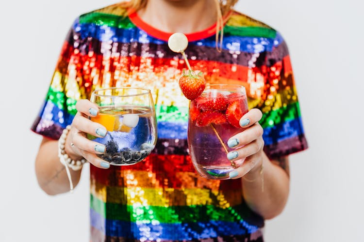 Colorful Drinks And T-shirt