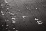 Grayscale Photo of Body of Water