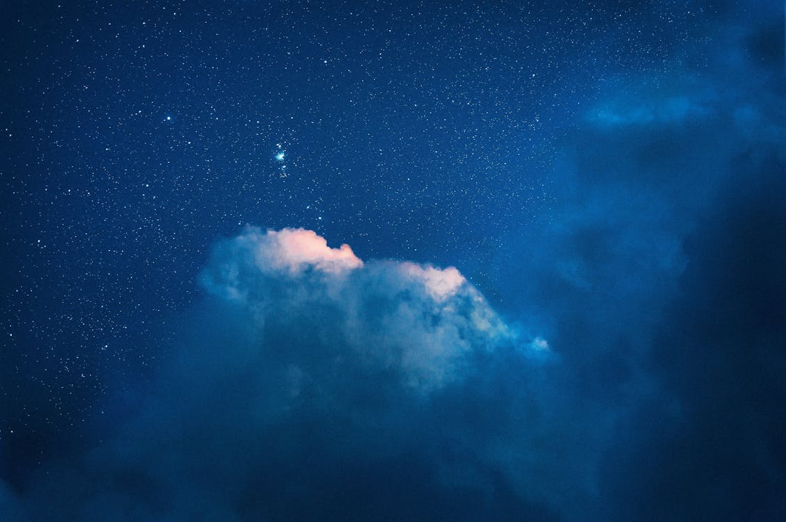 Free Blue and White Sky With Stars Stock Photo