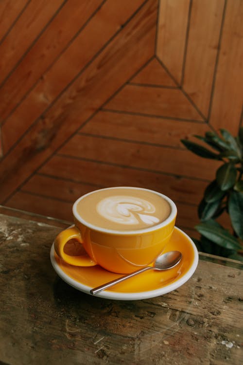 Photos gratuites de boisson chaude, cappuccino, cuillère à café