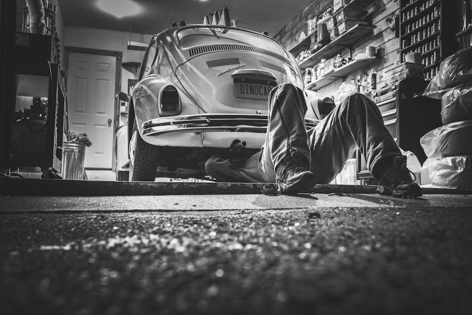 black-and-white, car, classic