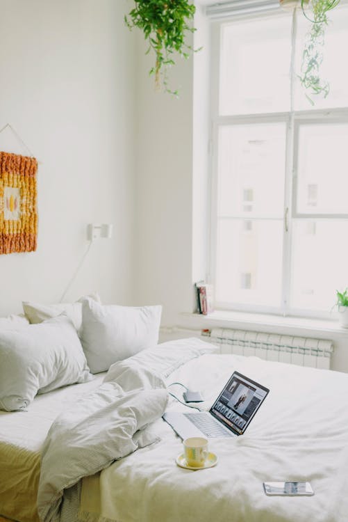 Cozy Bedroom with Glass Window 