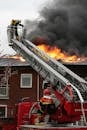 Fire on Top of Building