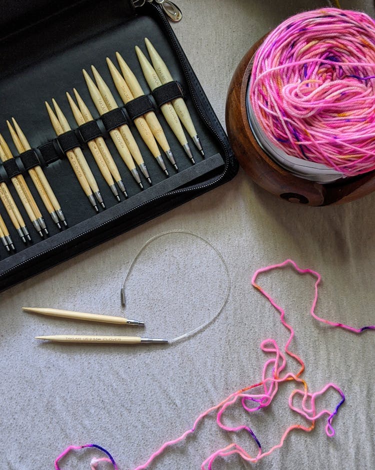 Close-up View Of Sewing Set