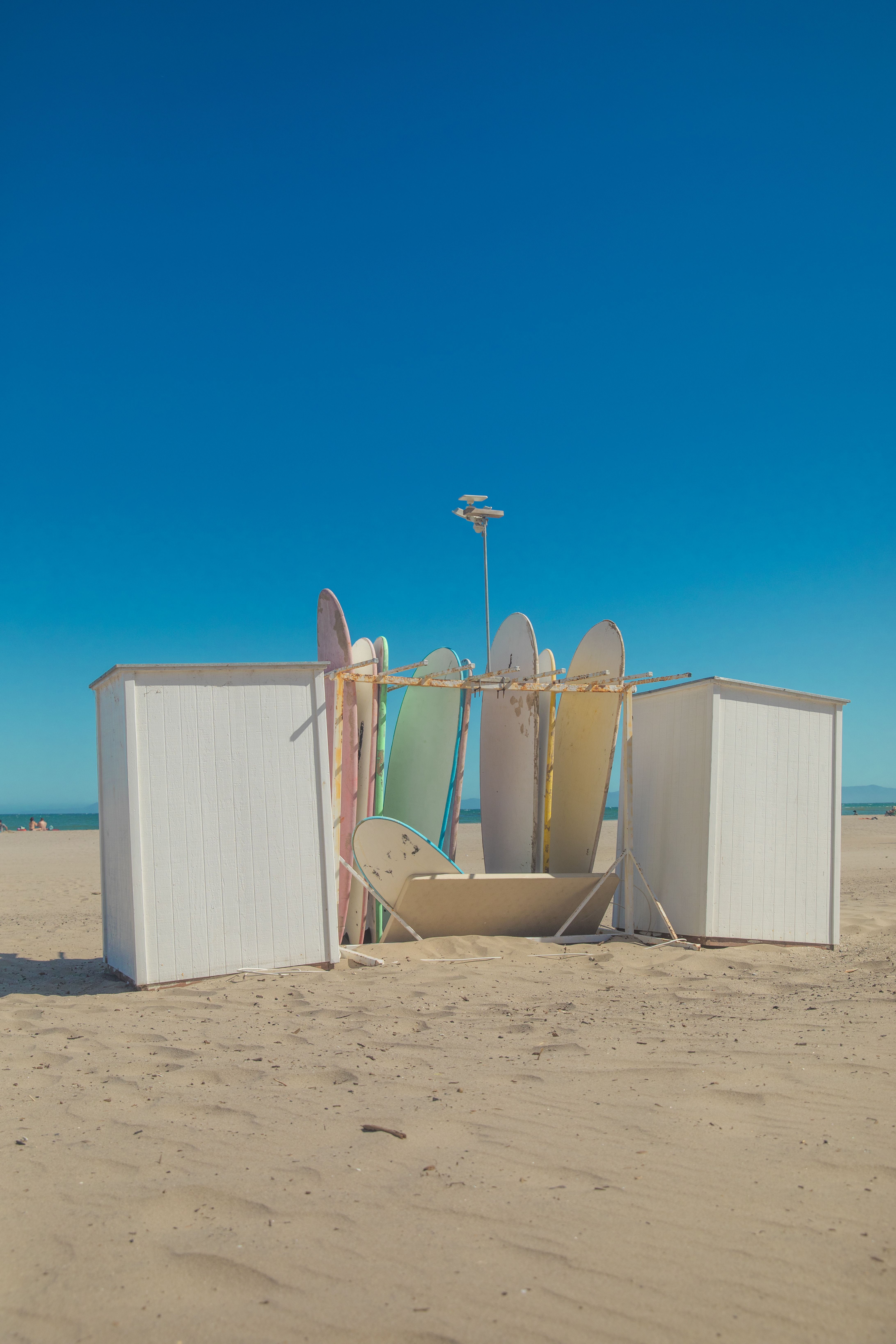 Surfboard Rack on Tropical Beach Resort · Free Stock Photo