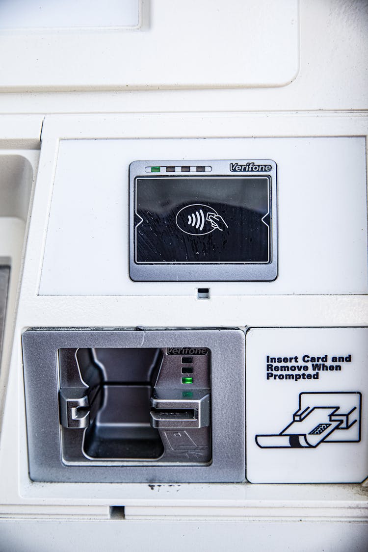 Close-Up Photo Of An Automated Teller Machine