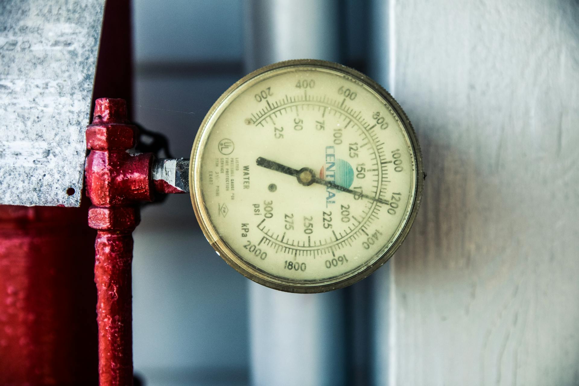 A Close-Up of a Water Gauge