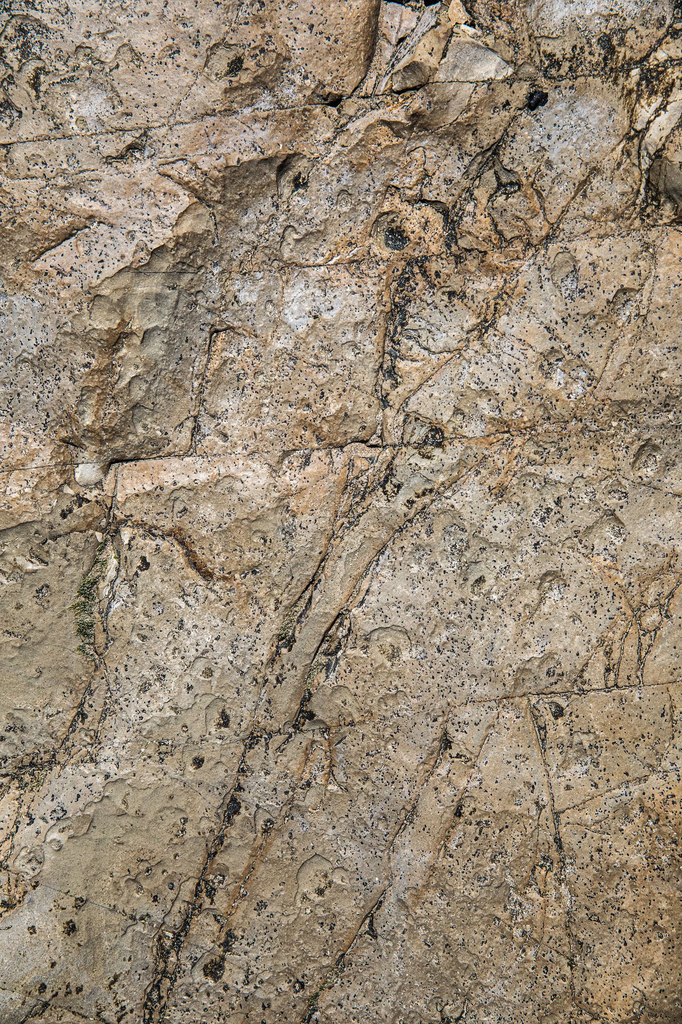 Old concrete with deep cracks