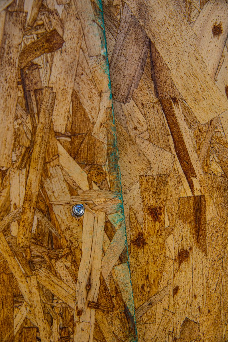 Particle board, coarse flakes