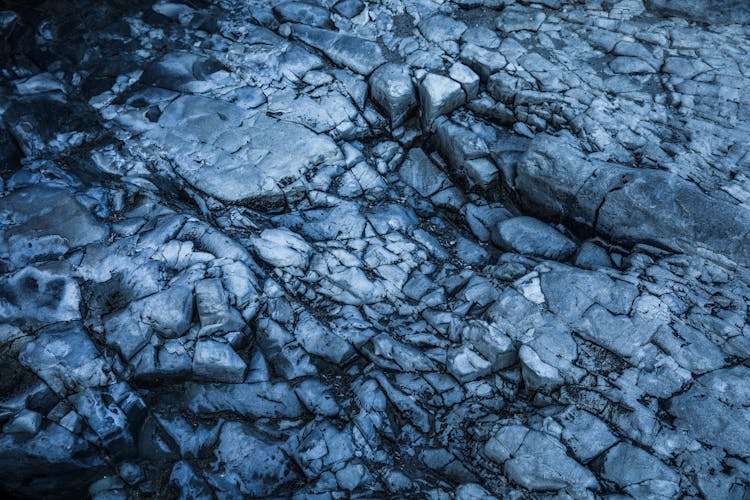 Gray Rock Surface In Close Up Photography