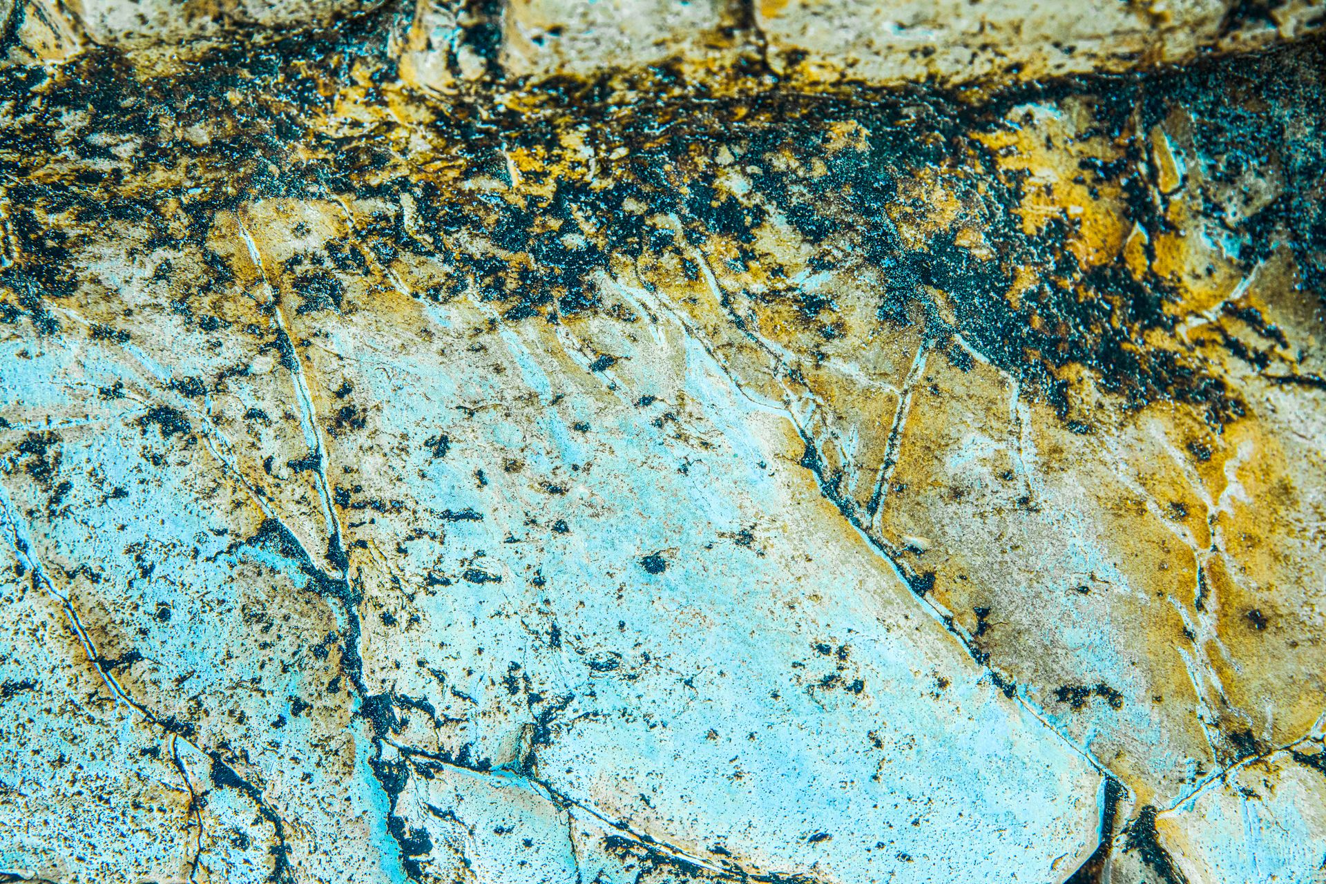 Rusty Cracked Concrete Ground