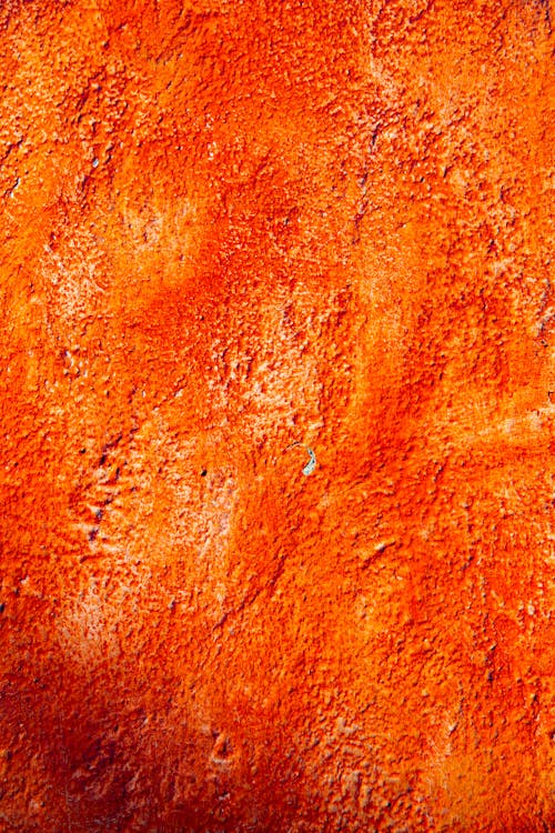 Free Rough Surface with Orange Painting Stock Photo