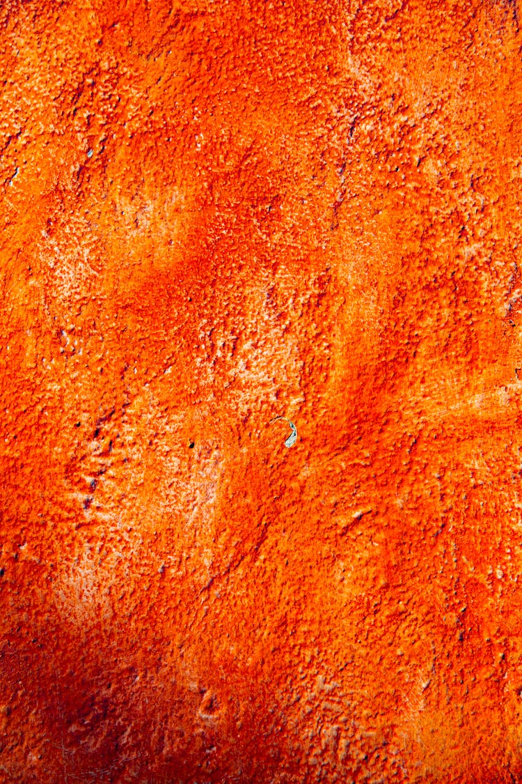 Rough Surface With Orange Painting