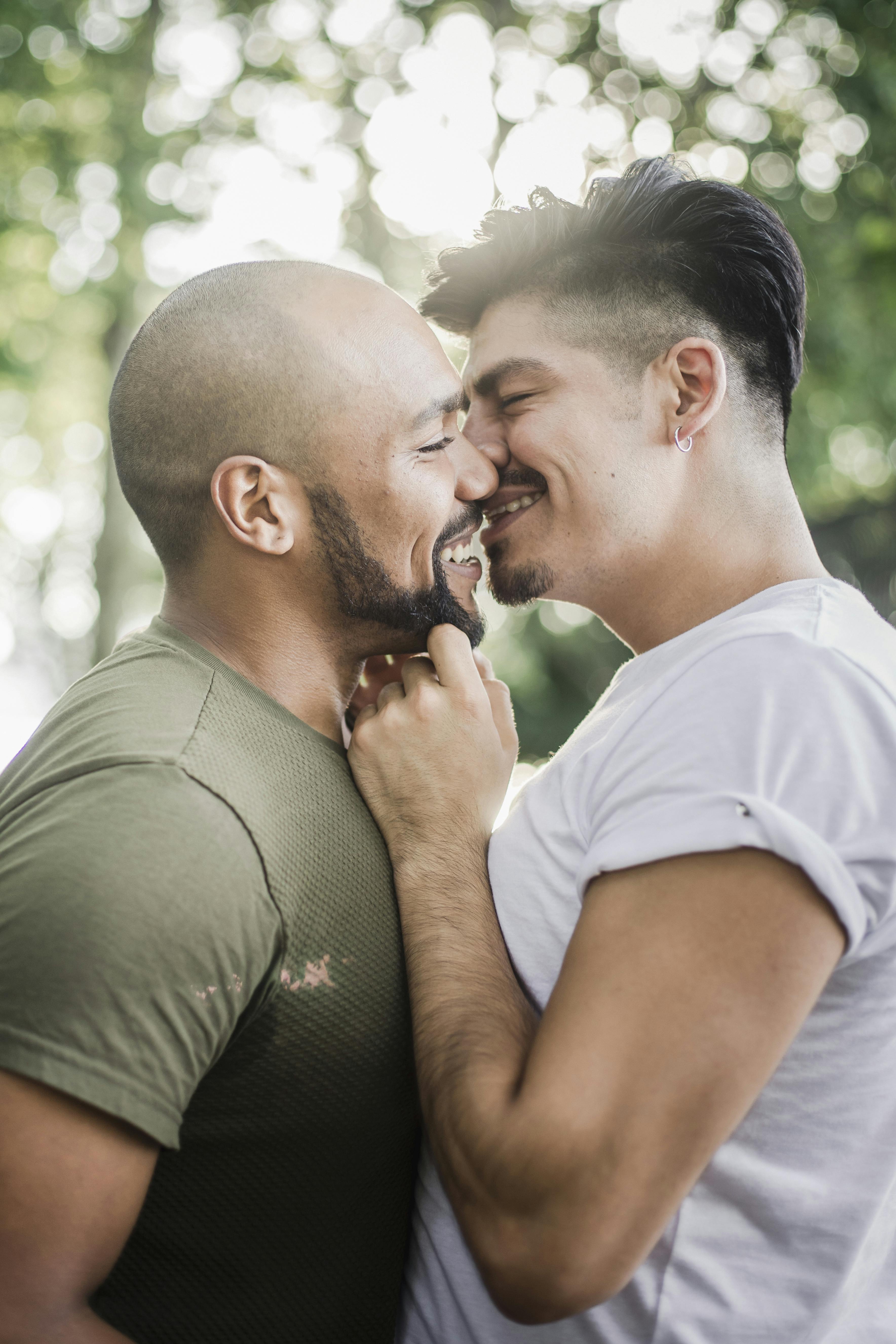 Two Men Kissing · Free Stock Photo