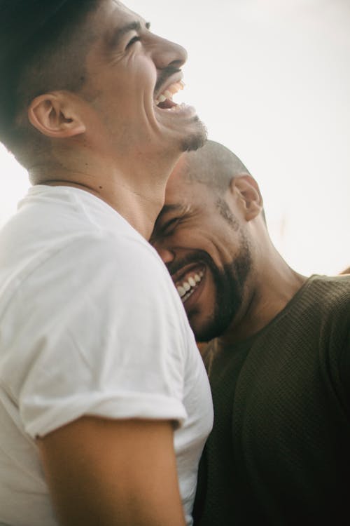 Free Two Men Laughing Stock Photo