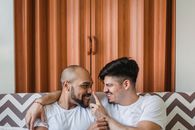 Man Touching Nose of His Partner