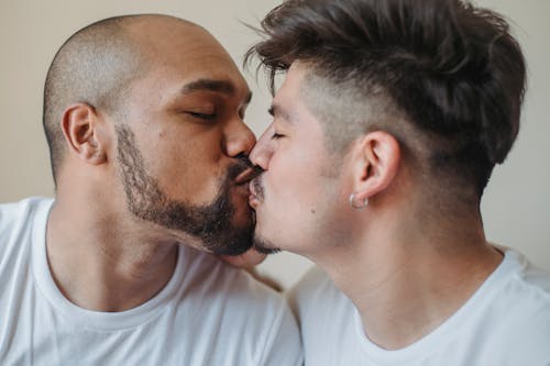 Two Men Kissing